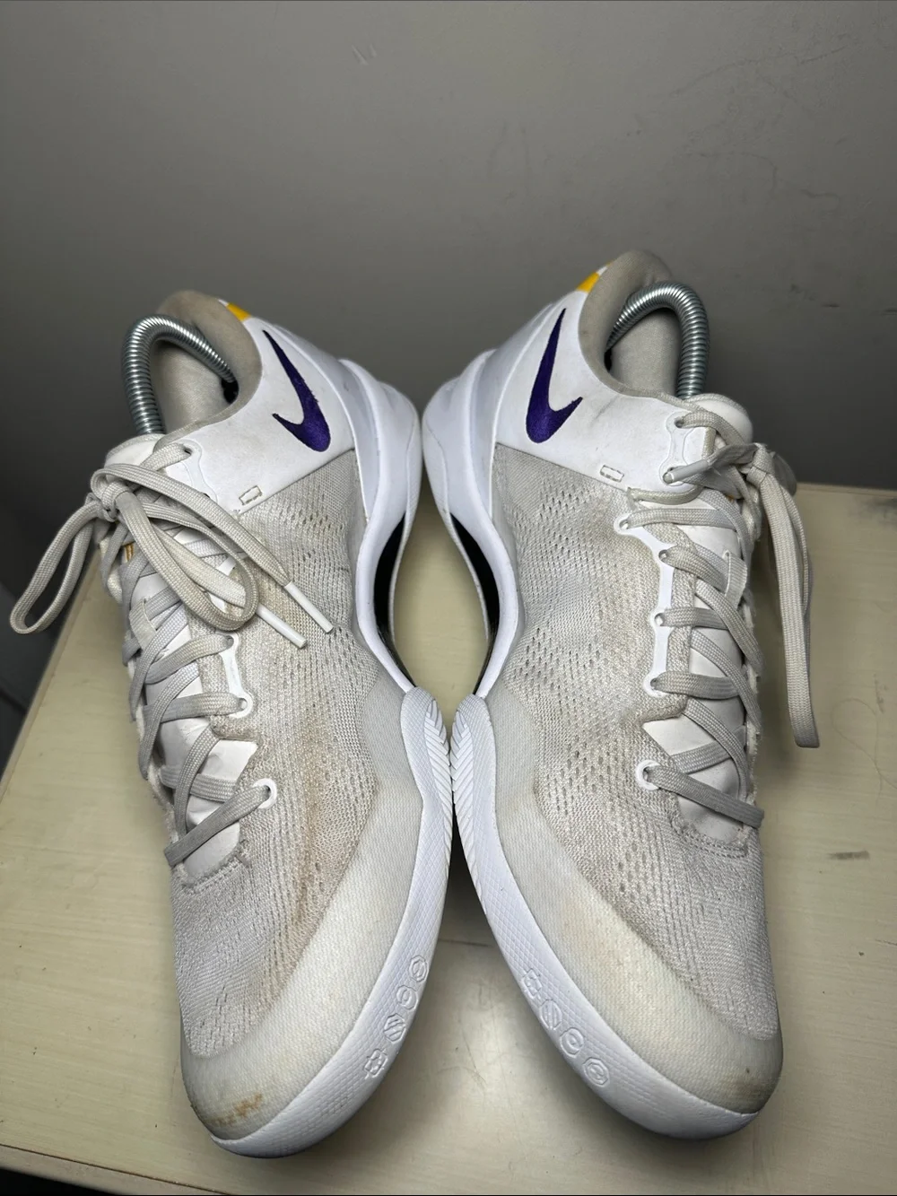 Nike Kobe 8 Protro Lakers Home White with purple Low-Top basketball Sneakers